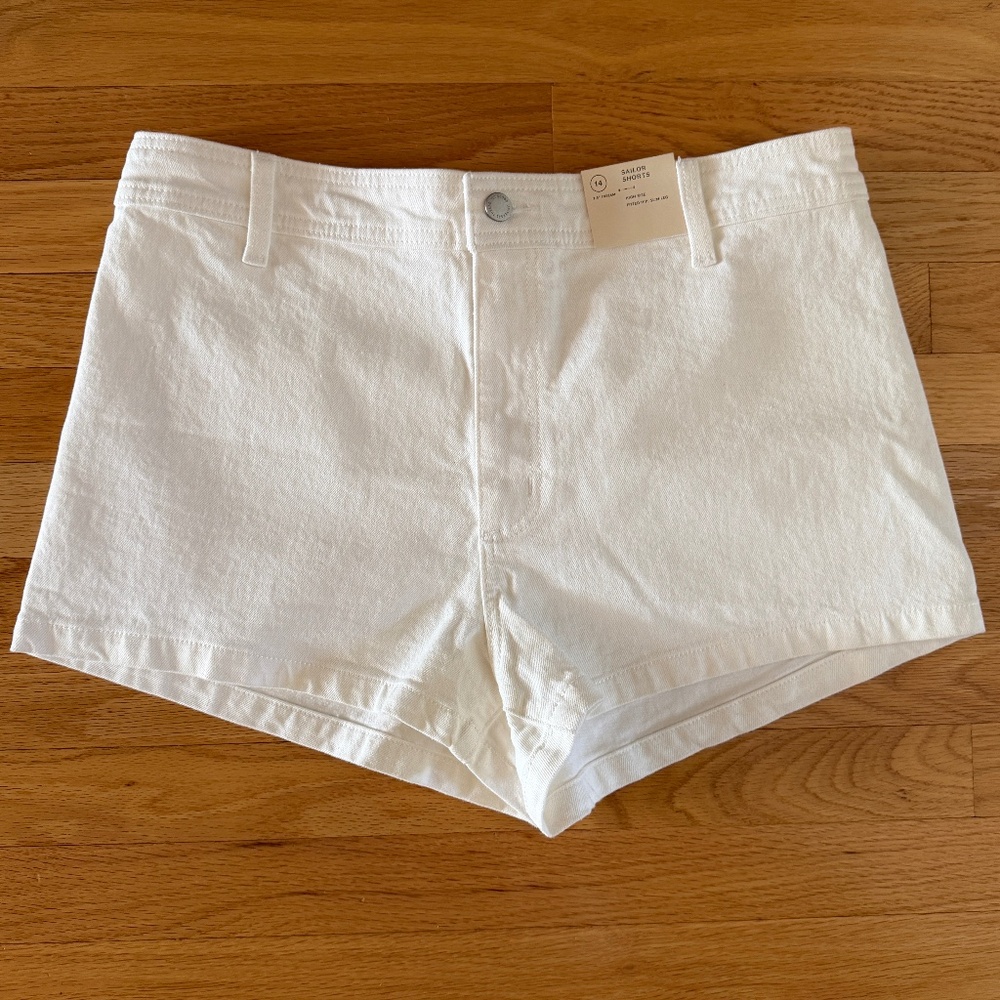 NWT Universal Thread Sailor Shorts High Rise Denim Three (3) Pairs Size 14 - Picture 11 of 14